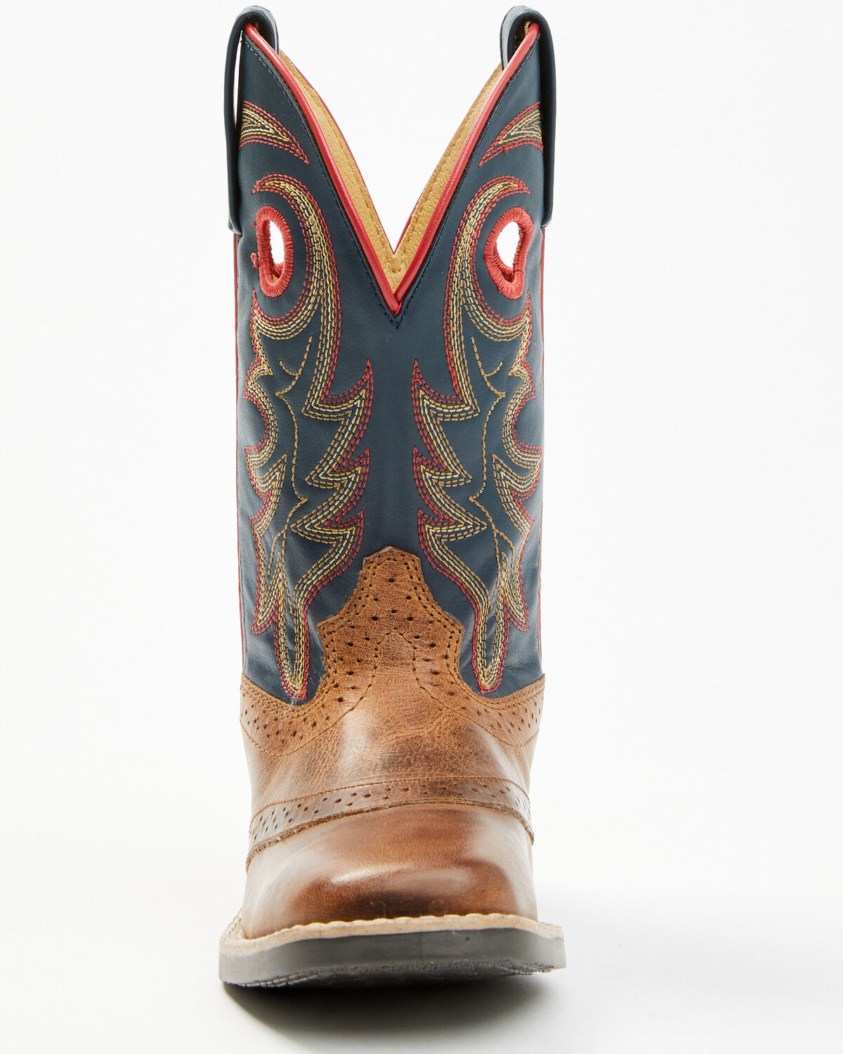 Image #4 - Cody James Boys' Bobby Western Boots - Broad Square Toe, Navy, hi-res