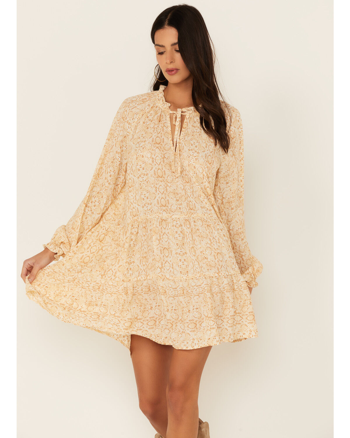 Image #1 - Show Me Your Mumu Multicolored Snake Print Birdie Mini Dress, Multi, hi-res