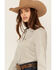 Image #2 - Cinch Women's Striped Long Sleeve Button-Down Western Shirt, Olive, hi-res