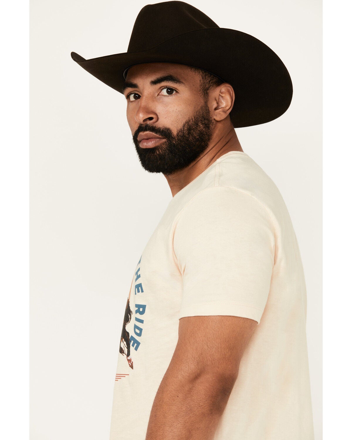Image #2 - RANK 45&reg; Men's Hold On And Enjoy The Ride Short Sleeve Graphic T-Shirt, Cream, hi-res