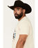 Image #2 - RANK 45&reg; Men's Hold On And Enjoy The Ride Short Sleeve Graphic T-Shirt, Cream, hi-res