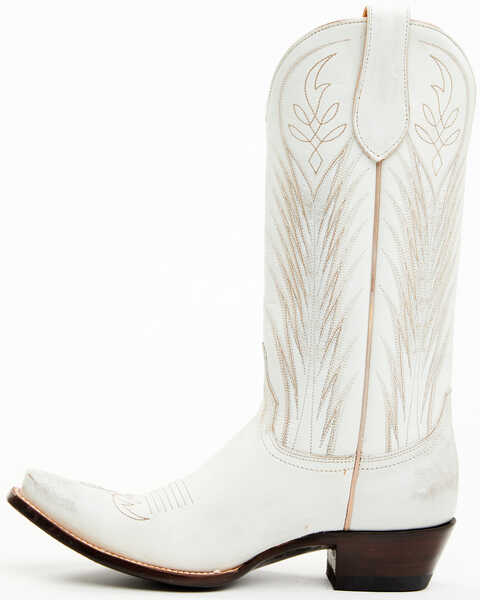 Image #3 - Old Gringo Women's Emmer Vintage Embroidered Tall Western Leather Boots - Snip Toe, White, hi-res
