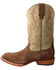 Image #3 - Hooey by Twisted X Men's CellSole Leather Western Boots - Broad Square Toe, Brown, hi-res
