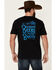 Cody James Men's Bourbon Beers Bandits Graphic Short Sleeve T-Shirt , Medium Red, hi-res