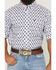 Image #3 - Ariat Men's Baxter Southwestern Print Short Sleeve Button-Down Western Shirt - Big, White, hi-res
