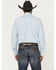Image #4 - Ely Walker Men's Striped Print Long Sleeve Snap Western Shirt, Blue, hi-res