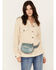 Image #1 - Cleo + Wolf Women's Saddle Belt Bag, Light Blue, hi-res