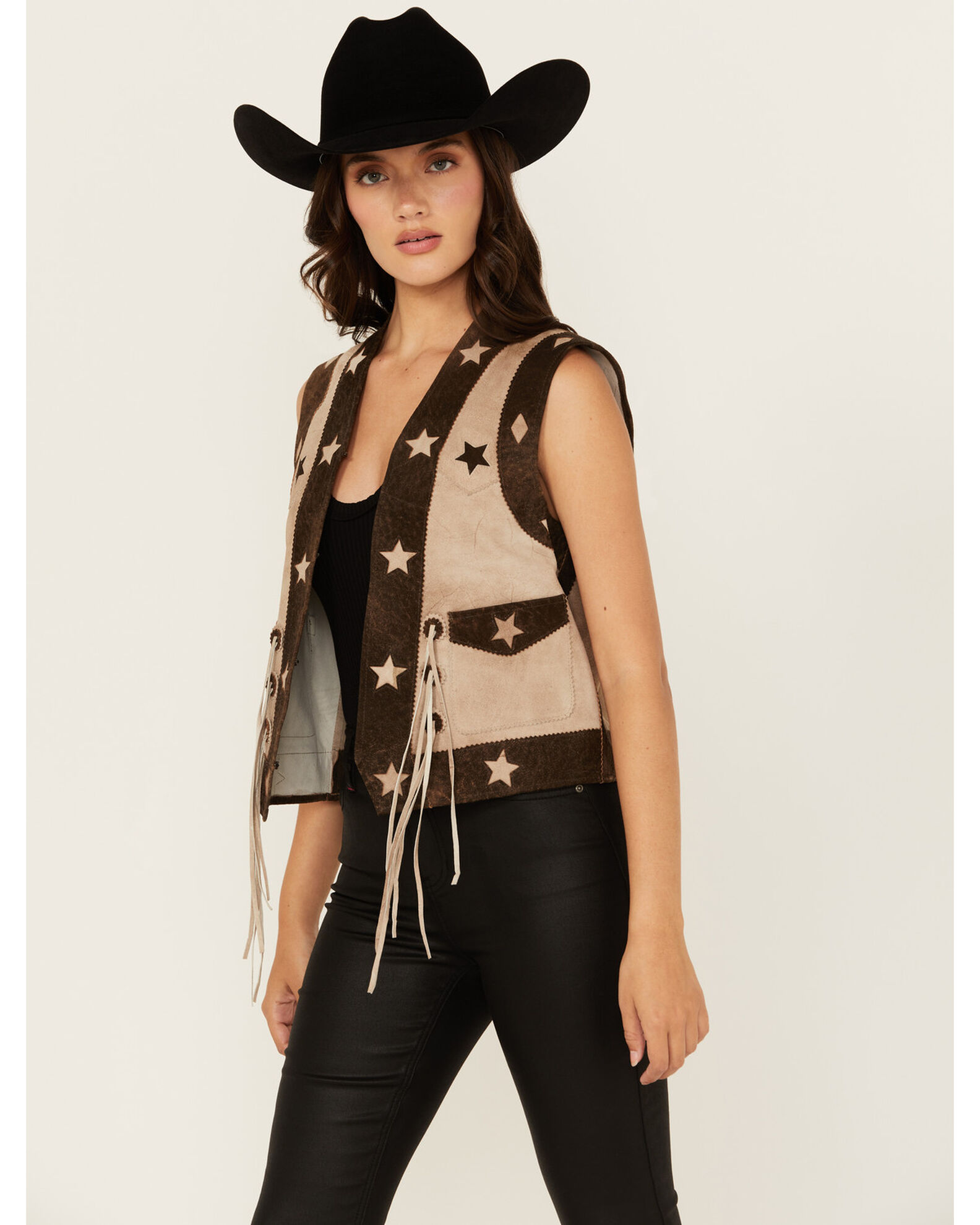 Scully Women s Star Leather Vest