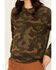 Image #2 - Lucky Brand Workwear Women's Camo Print French Terry Crew Neck Sweatshirt, Green, hi-res