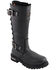 Image #1 - Milwaukee Leather Women's Calf Laced Riding Boots - Round Toe, Black, hi-res