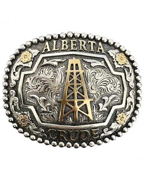 Shyanne Women's Alberta Crude Belt Buckle, Gold, hi-res