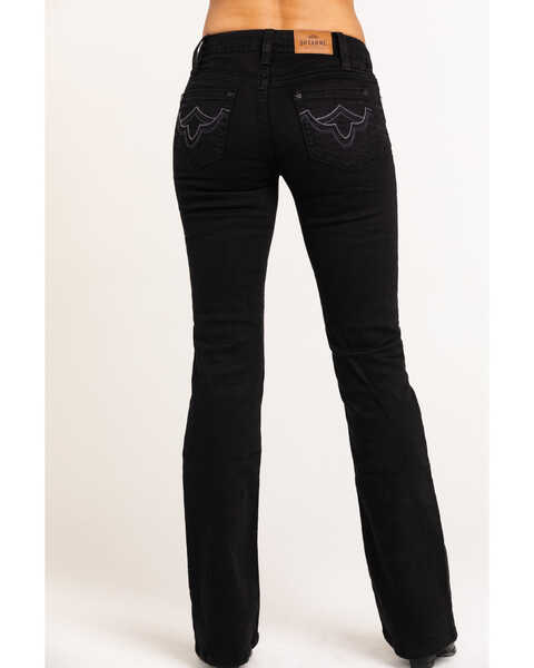 Shyanne Women's Black Riding Bootcut Jeans, Black, hi-res