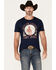 Image #1 - Cody James Men's Legendary Desert Cowboy Short Sleeve Graphic T-Shirt, Navy, hi-res