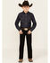 Image #1 - Wrangler Retro Boys' Slim Straight Stretch Denim Jeans, Black, hi-res