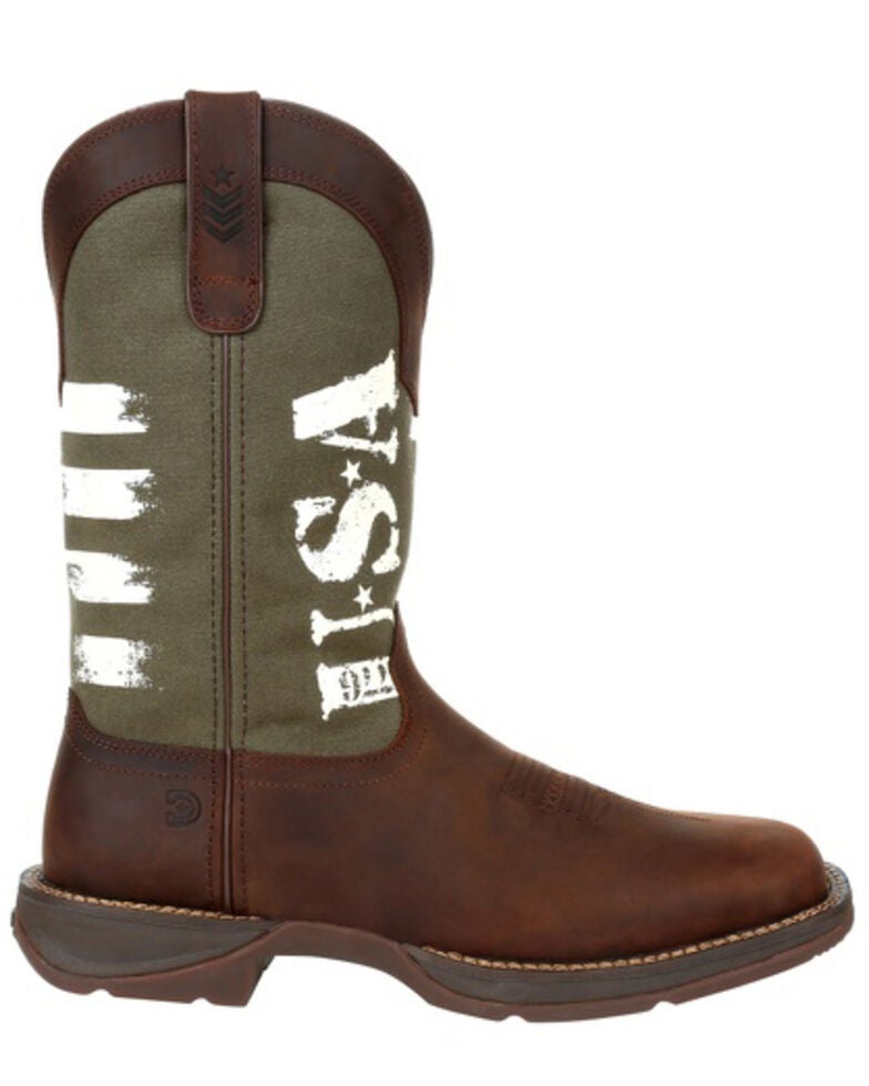 Durango Men's Army Green USA Western Boots Square Toe Sheplers