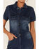 Idyllwind Women's Bluebird Denim Jumpsuit , Dark Blue, hi-res