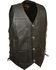 Image #1 - Milwaukee Leather Men's Side Lace Vest, Black, hi-res
