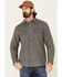 Pendleton Men's Solid Beach Shack Long Sleeve Button Down Western Shirt , Charcoal, hi-res
