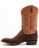 Lucchese Men's Gordon Western Boots - Broad Square Toe, Chocolate, hi-res