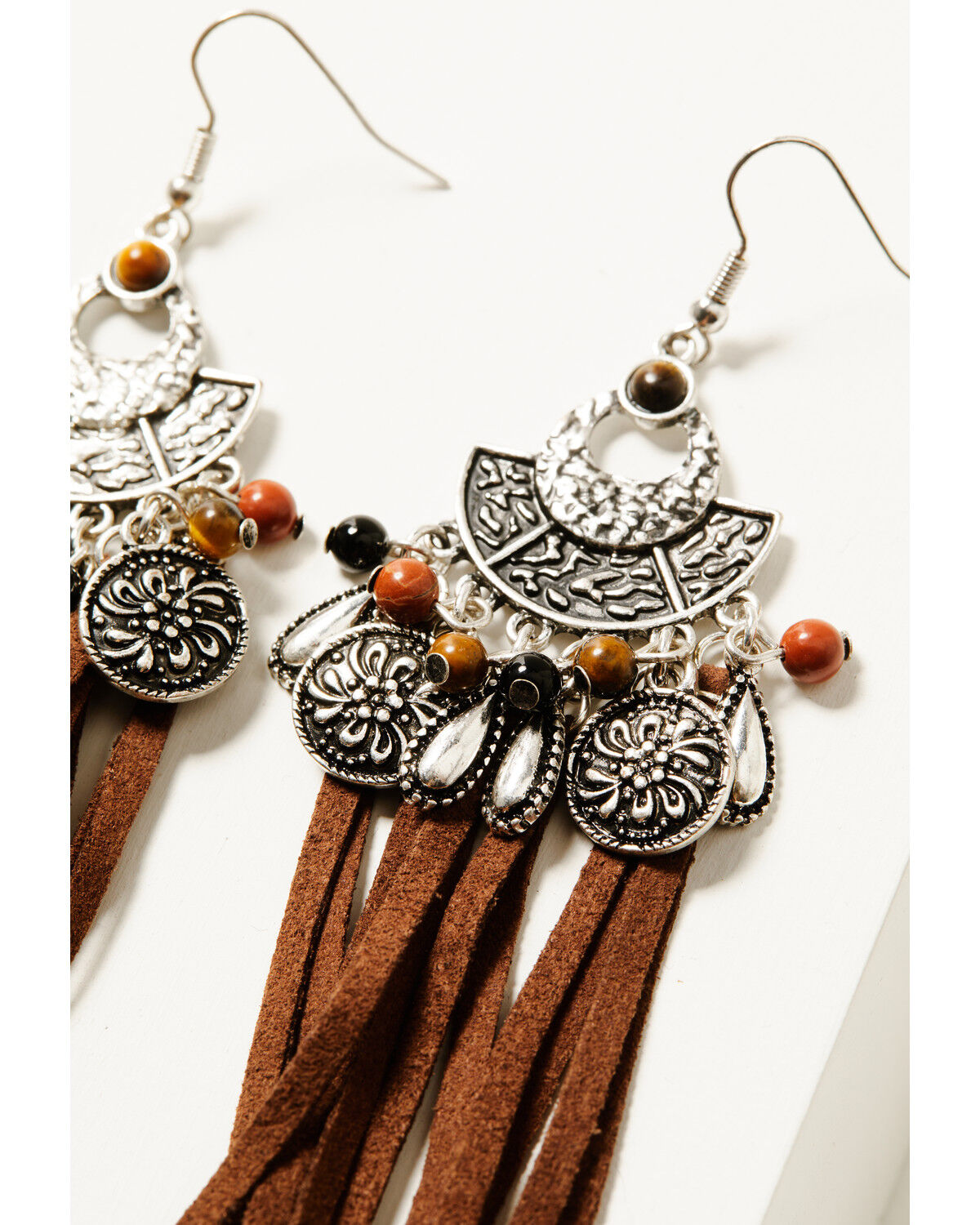 Image #2 - Shyanne Women's Mystic Valley Fringe Earrings, Silver, hi-res