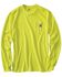 Image #1 - Carhartt Force Color-Enhanced Long Sleeve T-Shirt, Lime, hi-res