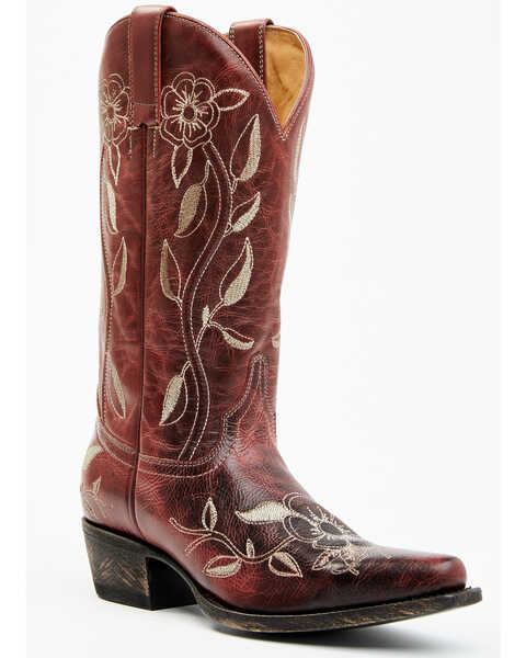 Image #1 - Shyanne Women's Scarlett Western Boots - Snip Toe, Red, hi-res