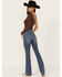 Image #4 - Shyanne Women's Aria Medium Wash Mid Rise Embellished Stretch Jeans, Medium Wash, hi-res
