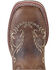 Image #2 - Smoky Mountain Little Girls' Marilyn Western Boots - Broad Square Toe, Brown, hi-res