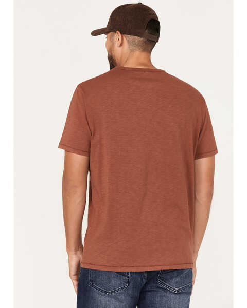 Image #4 - Brothers and Sons Men's Solid Basic Pocket T-Shirt , Dark Orange, hi-res