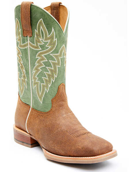 Cody James Men's Xtreme Xero Gravity Heritage Western Performance Boots - Broad Square Toe, Green, hi-res