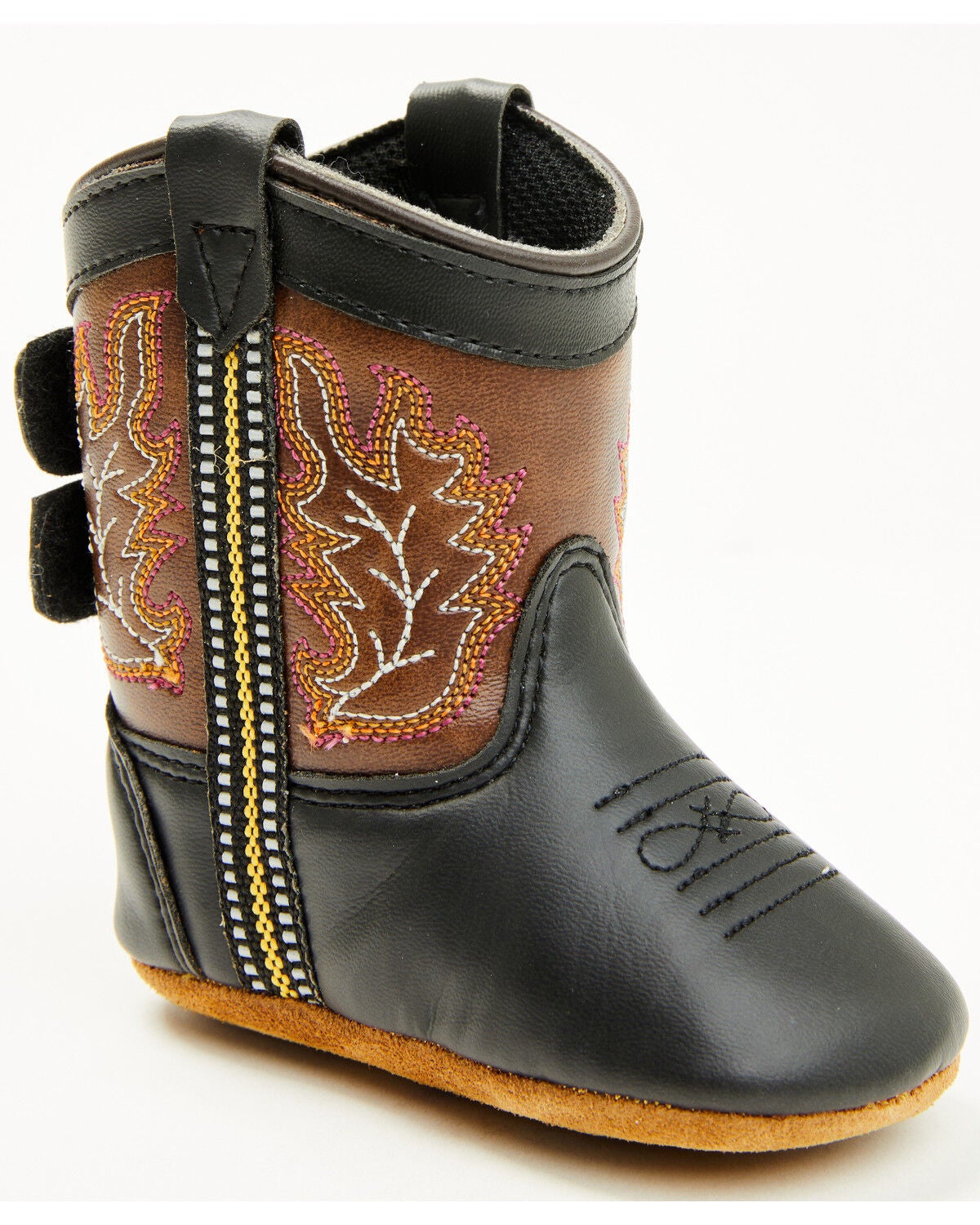Boot Barn Infant Boys' Blazin Poppet Boots - Round Toe, Black/brown, hi-res