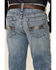 Ariat Boys' B4 Rattler Light Wash Relaxed Bootcut Jeans , Blue, hi-res