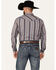 Image #4 - Cody James Men's Saddle Up Striped Print Long Sleeve Snap Western Shirt, Chocolate, hi-res