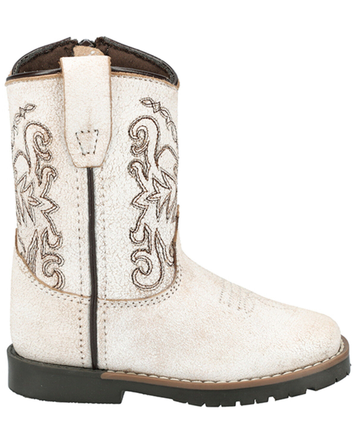 Image #2 - Smoky Mountain Toddler Boys' Autry Western Boots - Broad Square Toe, White, hi-res