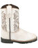 Image #2 - Smoky Mountain Toddler Boys' Autry Western Boots - Broad Square Toe, White, hi-res