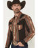 Image #2 - Cody James Men's Desert Trail Southwestern Stripe Print Long Sleeve Snap Western Shirt, Rust Copper, hi-res