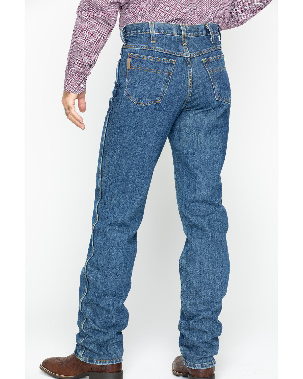 mens tapered stretch jeans