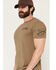 Image #3 - Grunt Style Men's 1776 Flag Short Sleeve Graphic T-Shirt - Big, Olive, hi-res