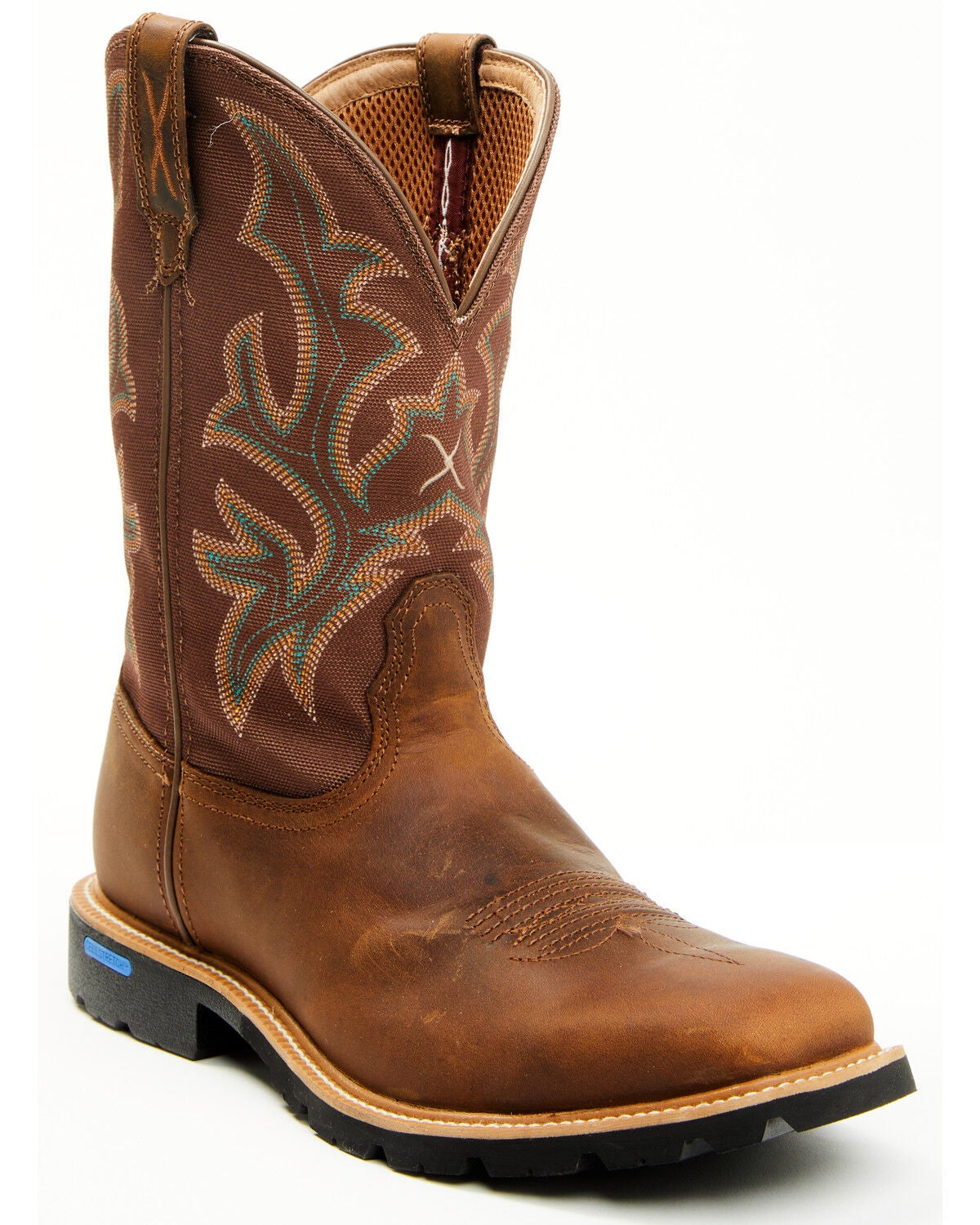 Twisted X Men's Distressed Ruff Stock Western Boots - Broad Square
