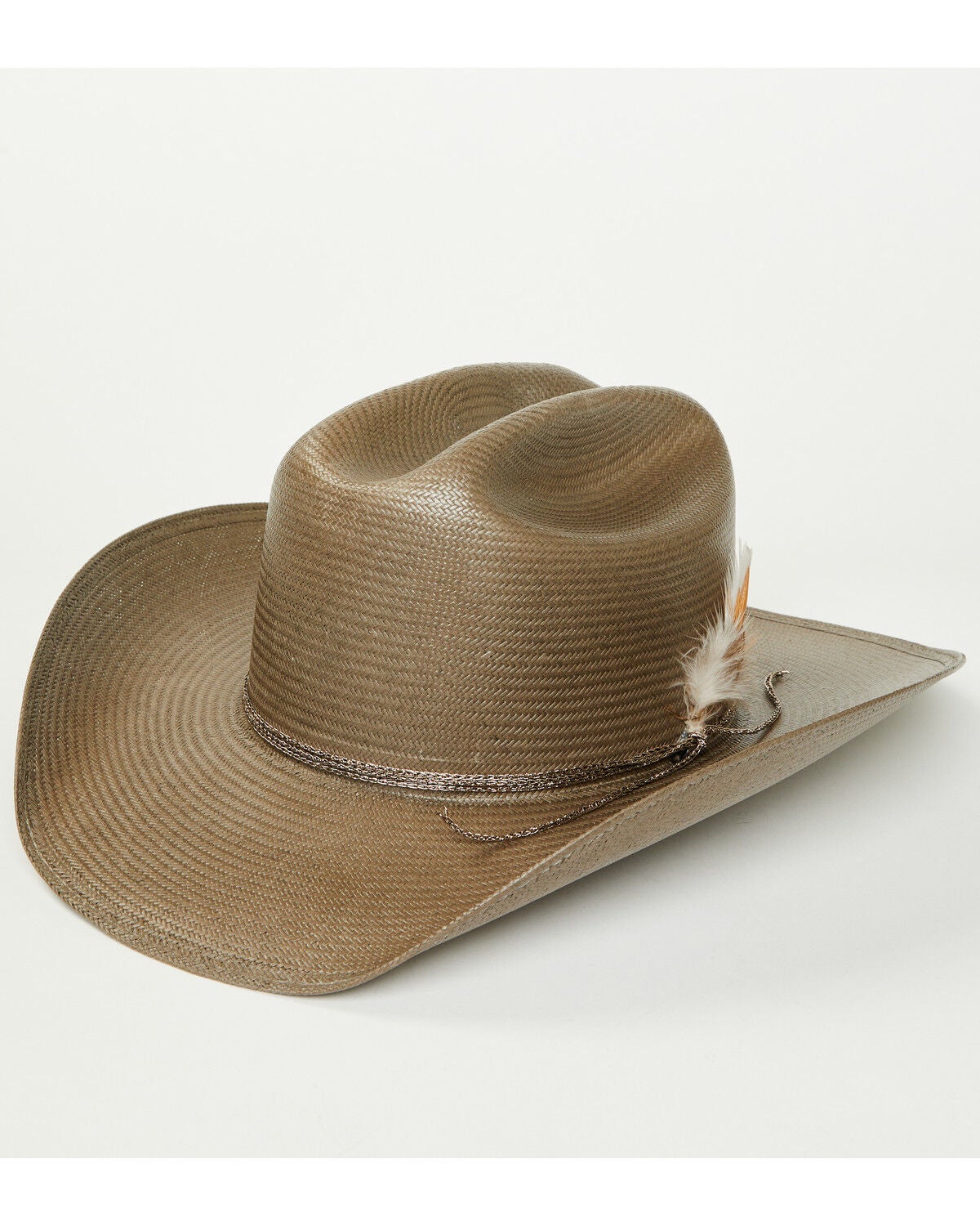 Charlie 1 Horse X Lainey Wilson Women's Hold My Halo Straw Cowboy Hat, Silver, hi-res