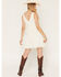 Image #4 - By Together Women's Lace Trim Sleeveless Mini Dress, Cream, hi-res