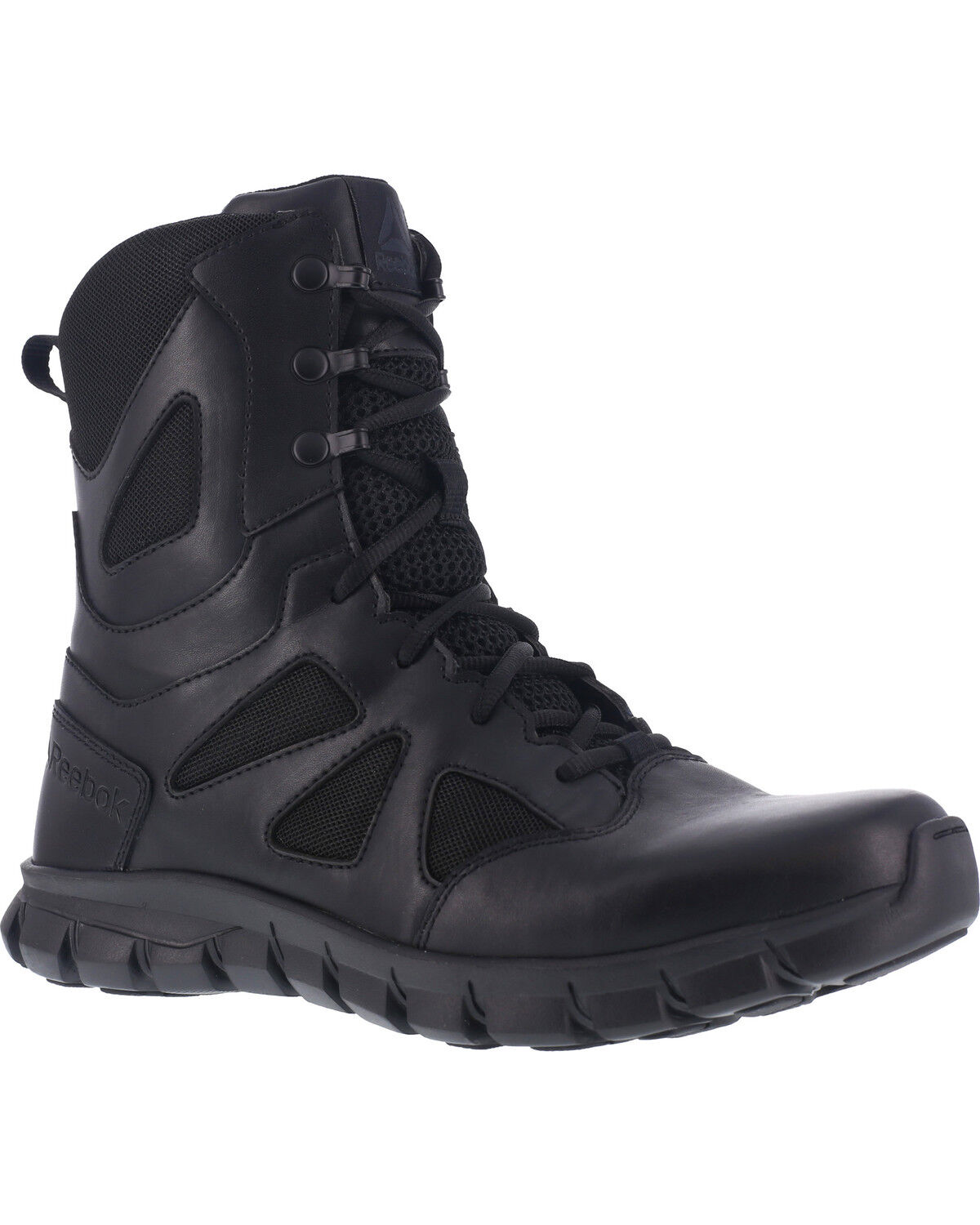 Image #1 - Reebok Men's 8" Sublite Cushion Tactical Boots - Soft Toe, Black, hi-res