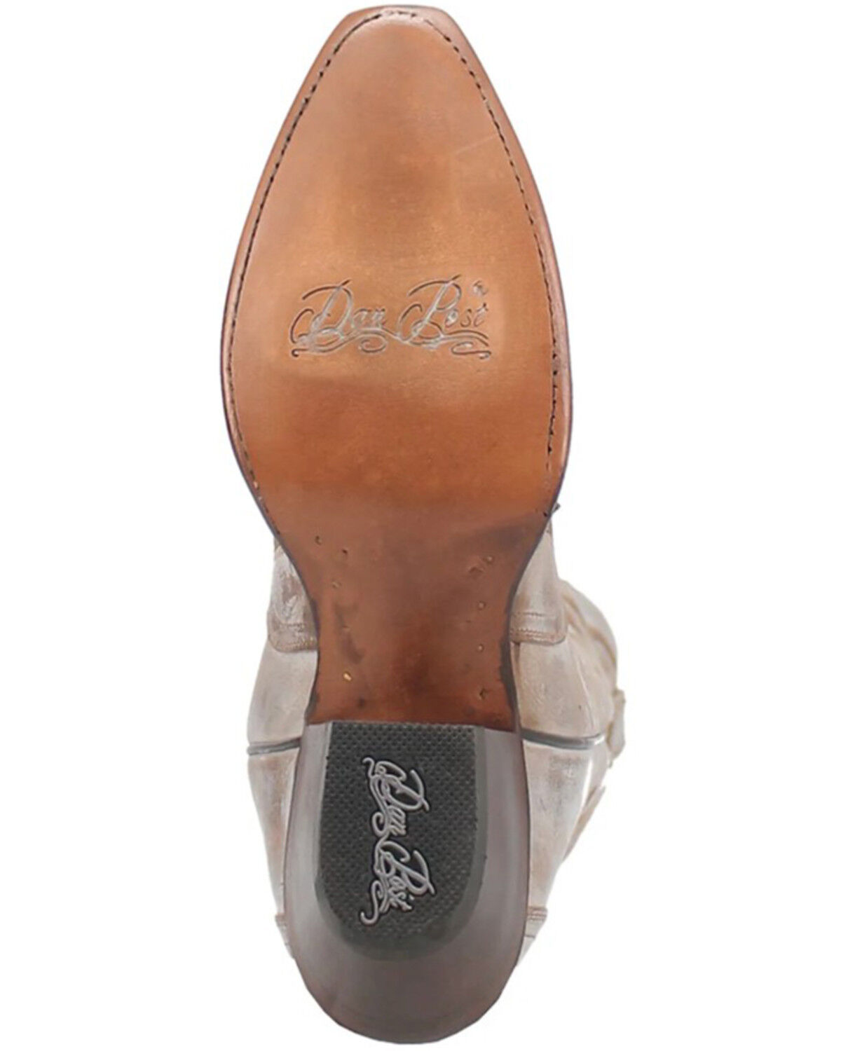 Image #7 - Dan Post Women's 16" Triad Silvie Tall Western Boots - Snip Toe, Ivory, hi-res