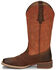 Justin Women's Breakaway Moka Western Boots - Broad Square Toe, Tan, hi-res