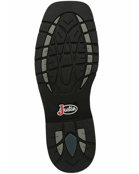 Image #7 - Justin Men's Trekker Waterproof Western Work Boots - Soft Toe, Brown, hi-res