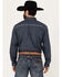 Image #4 - Cowboy Hardware Men's Circle Star Print Long Sleeve Button Down Shirt, Navy, hi-res