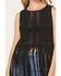 Image #3 - Idyllwind Women's Whitsett Faux Suede Fringe Sleeveless Tank top, Black, hi-res