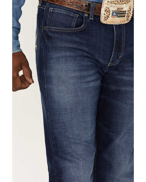 Image #2 - Wrangler 20X Men's 44MWX Fawnbrook Dark Wash Slim Straight Stretch Denim Jeans, Blue, hi-res