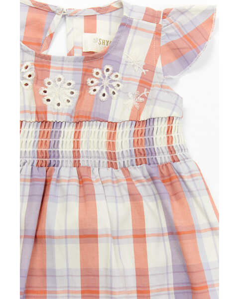 Image #2 - Shyanne Infant Girls' Plaid Print Dress and Diaper Cover Set - 2-Piece, Lavender, hi-res