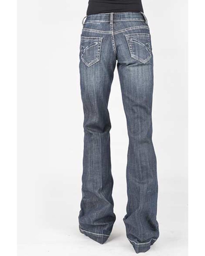 Stetson Women's 214 Medium Wash Trousers, Blue, hi-res